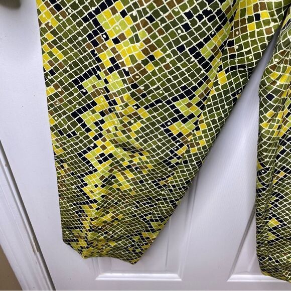 Dana Buchman Pistachio Green Snakeskin Print Silk Blend Pant Size 12 EUC - Picture 8 of 8